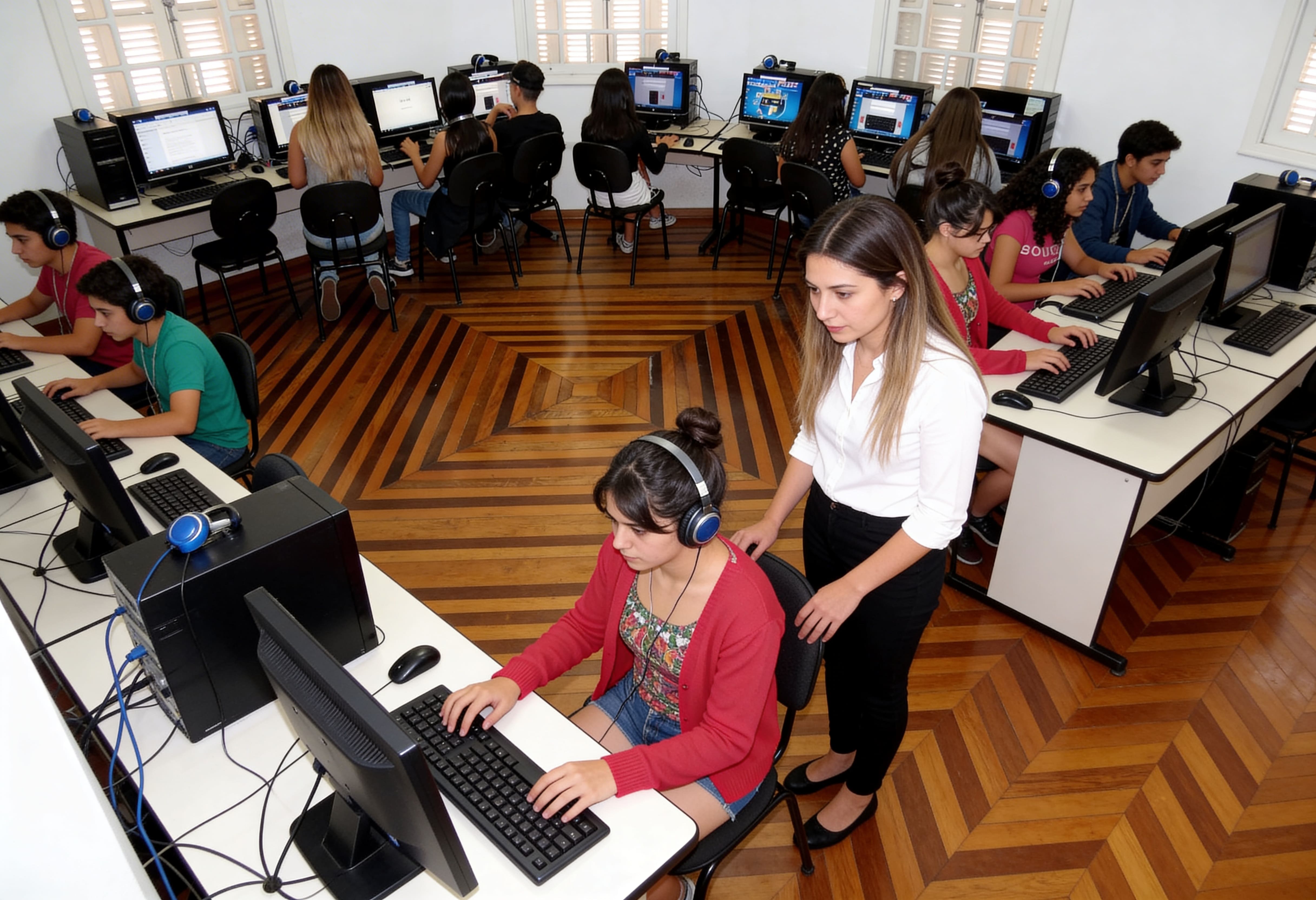 Sala de aula da Microflex